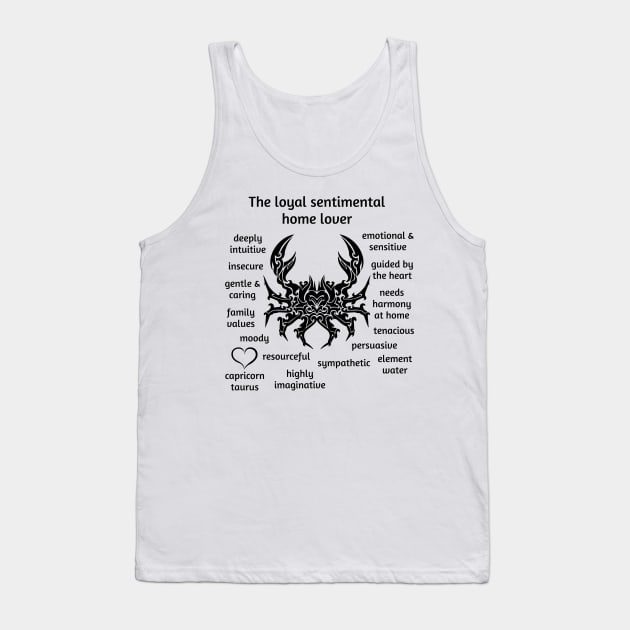 Cancer - Star Sign Tank Top by Jambo Designs